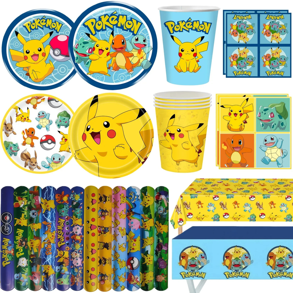 Pikachu Party Pack – Plates, Hats & More