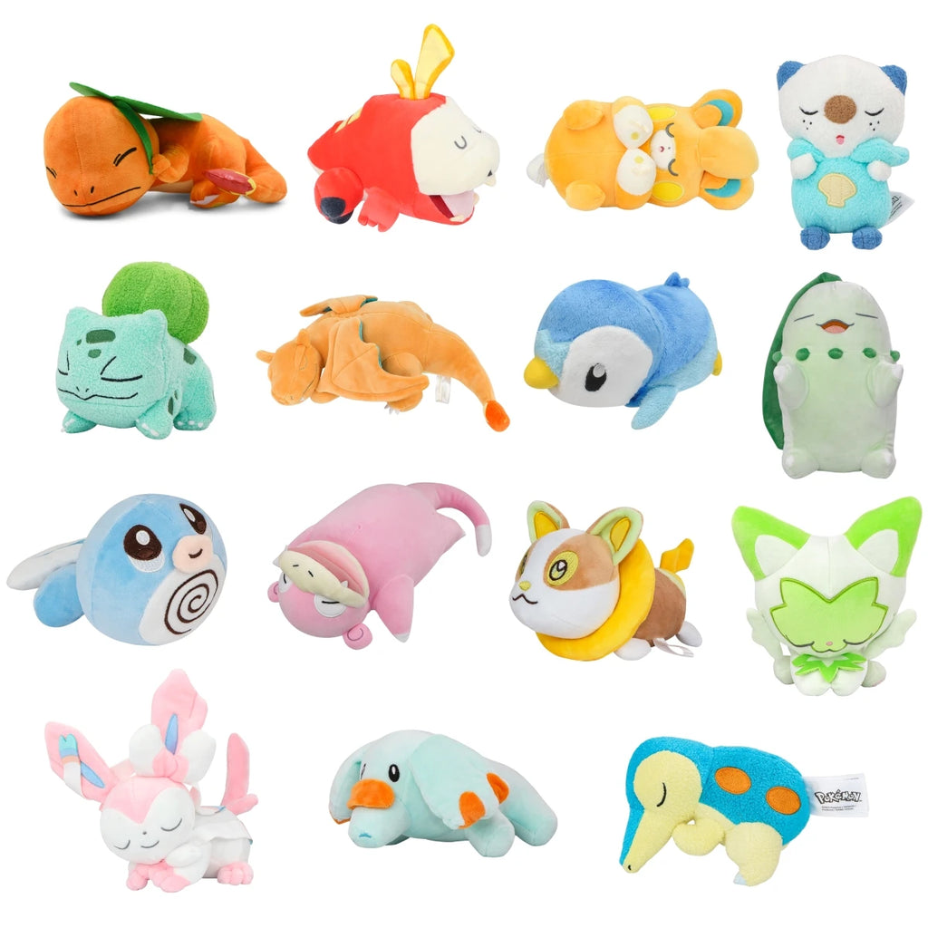 Sleeping Pokémon Plush – Sprigatito, Sylveon & More