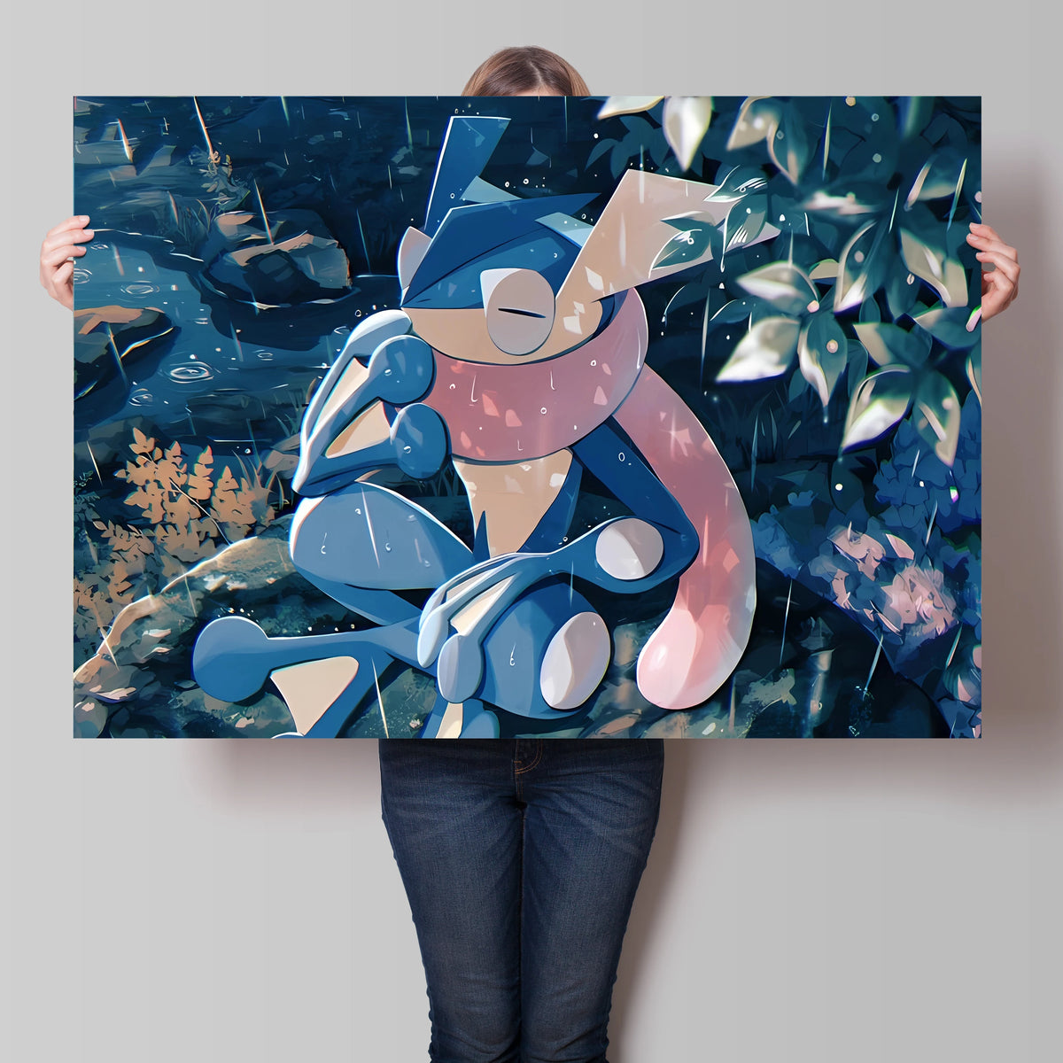 Pikachu & Mewtwo Canvas Print – Unframed