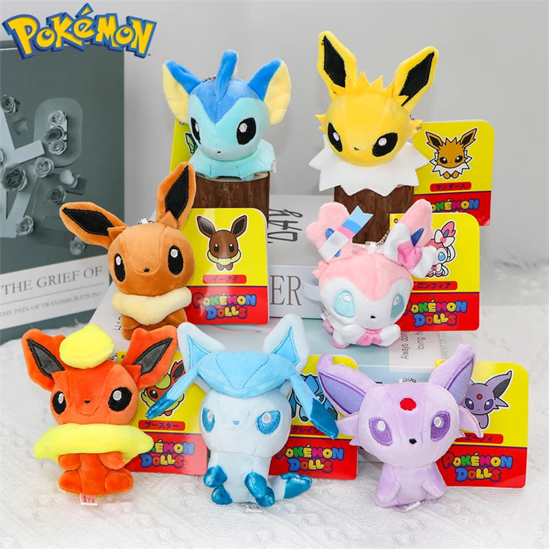 Eeveelution & Ghost Plush Keychain