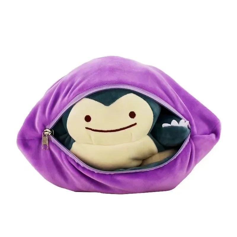 Reversible Ditto / Snorlax Plush – 18 cm