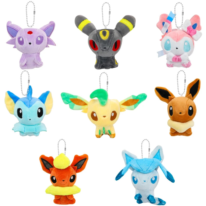 Eeveelution & Ghost Plush Keychain