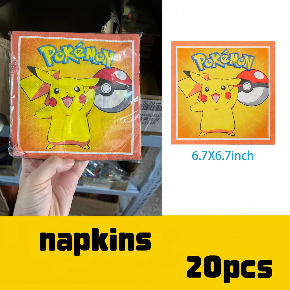 Pikachu Party Pack – Plates, Hats & More