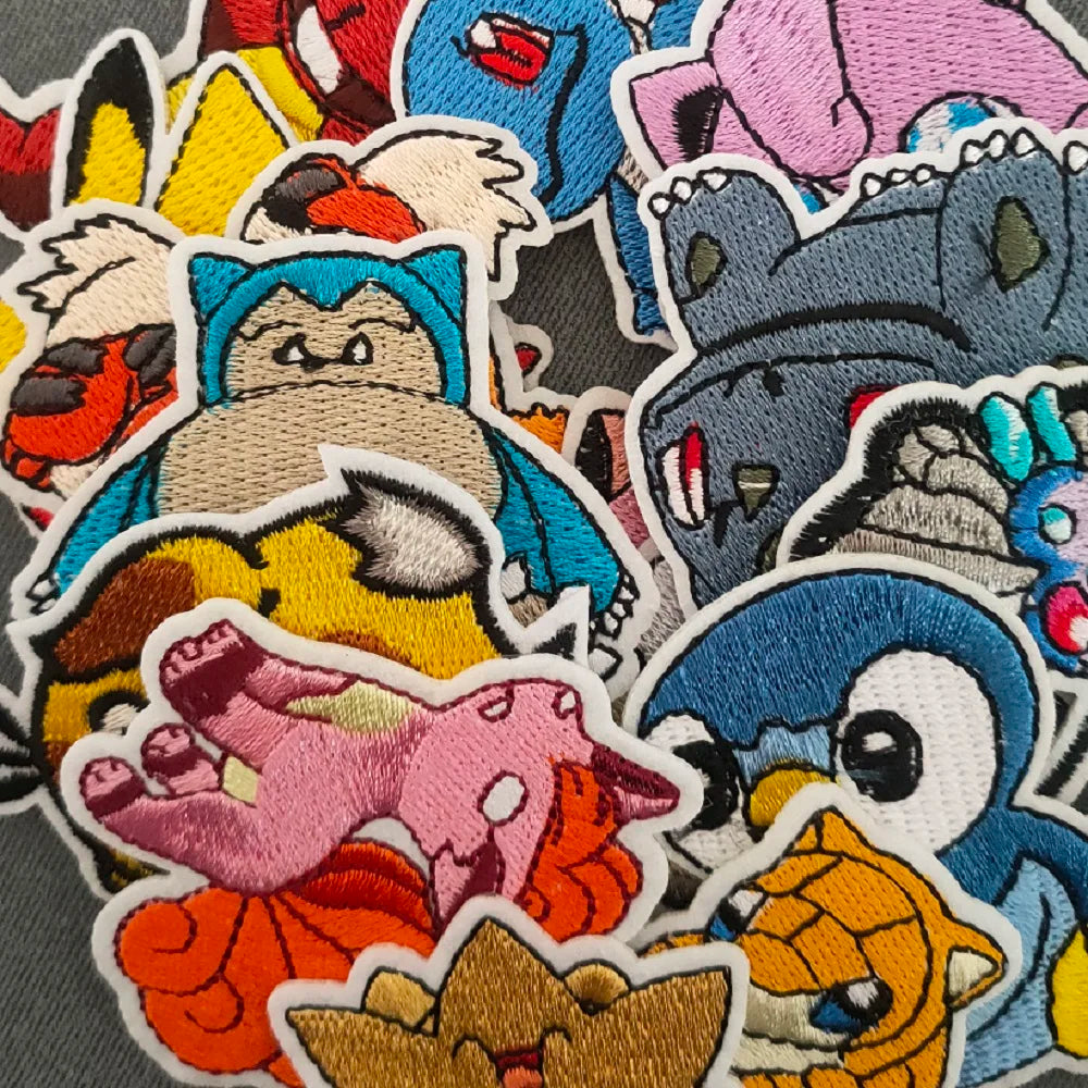 Pokémon Iron-On Patch Set – 16 Pieces