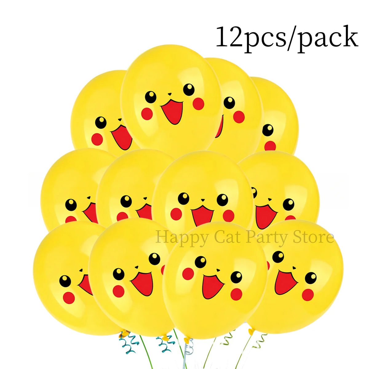 Pikachu & Poké Ball Latex Balloons