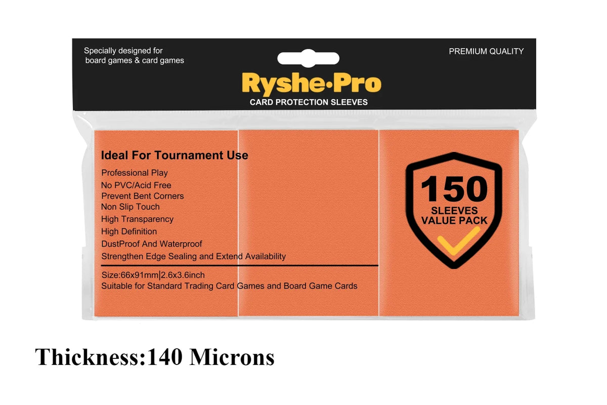 Premium Card Sleeves 66 × 91 mm – 150 Pack