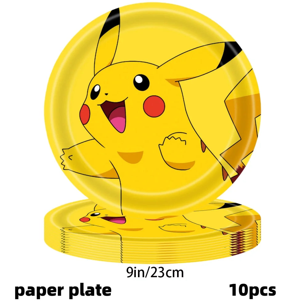 Pikachu Party Pack – Plates, Hats & More
