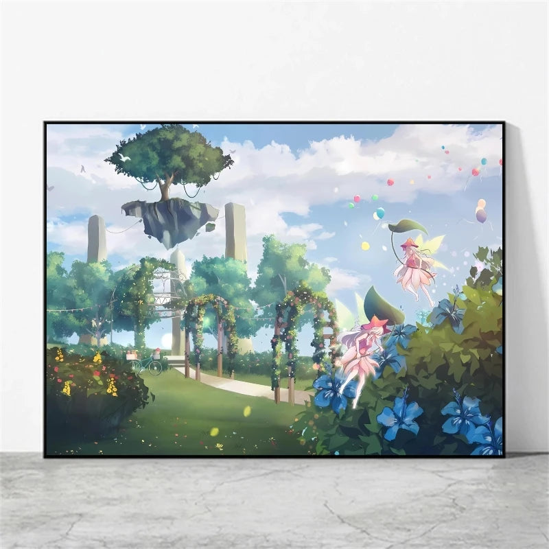 Pikachu & Mewtwo Canvas Print – Unframed