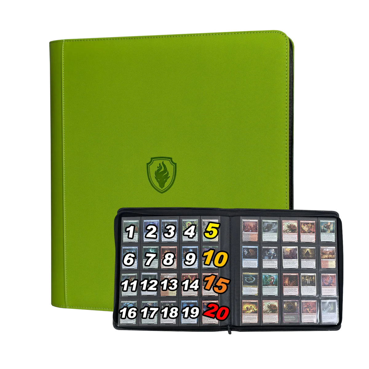 20-Pocket Card Binder – Holds 1,280+ Cards