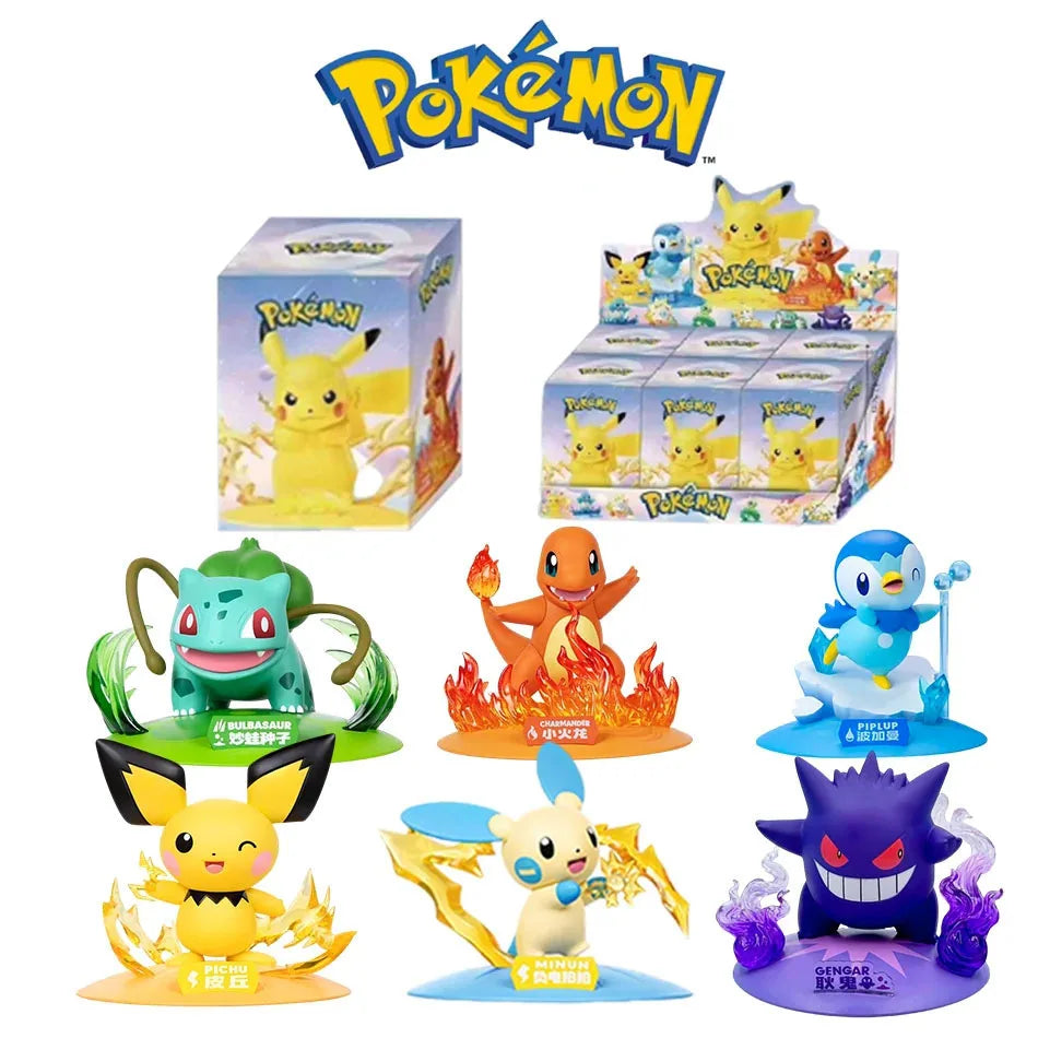 Pikachu & Friends Blind Box Figures – 12 Styles
