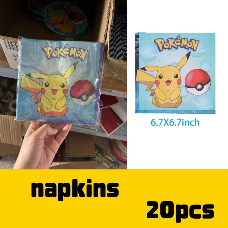 Pikachu Party Pack – Plates, Hats & More