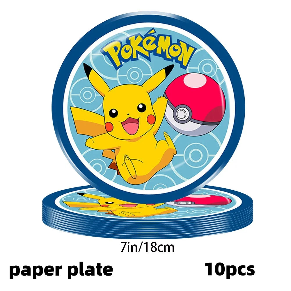 Pikachu Party Pack – Plates, Hats & More
