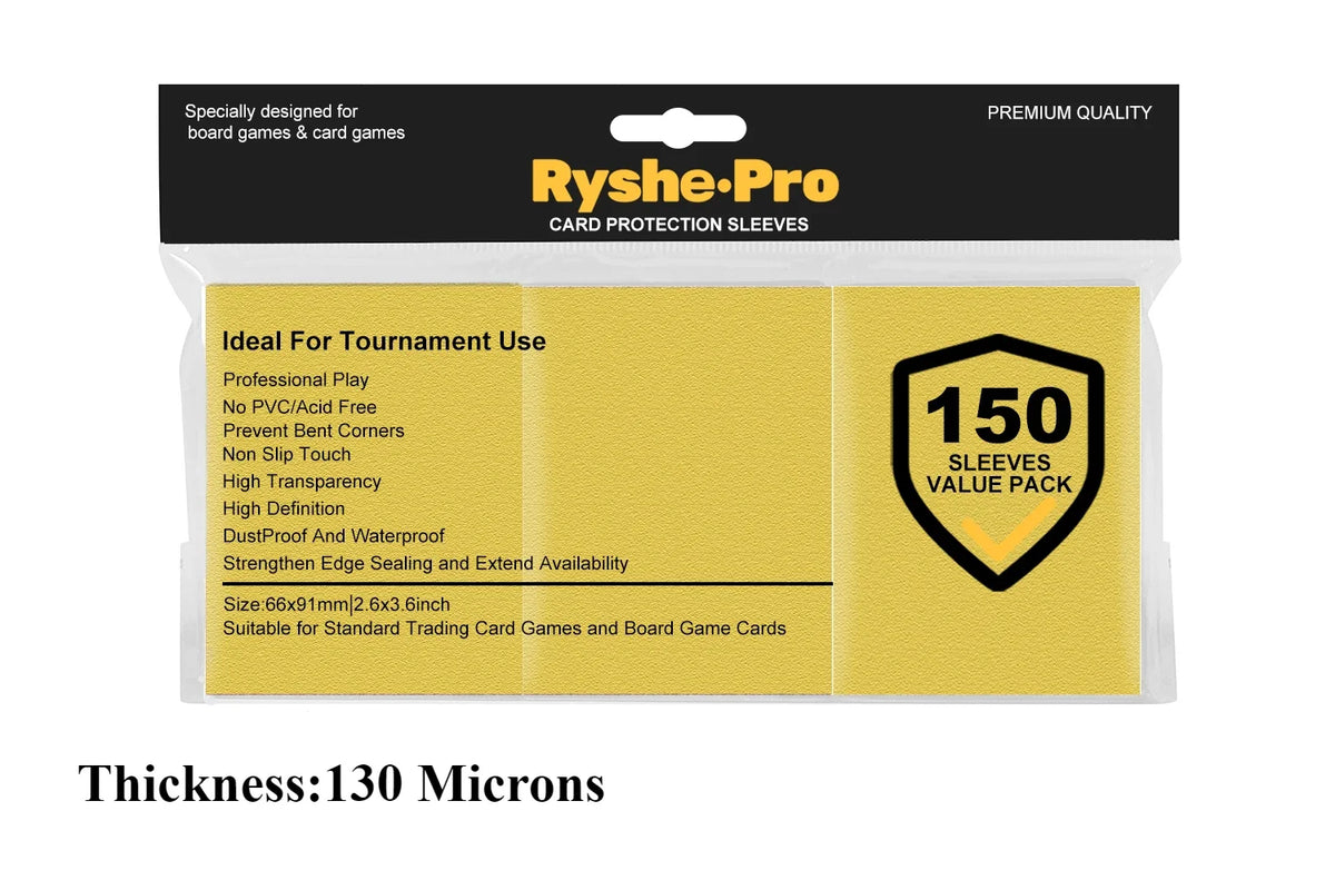Premium Card Sleeves 66 × 91 mm – 150 Pack
