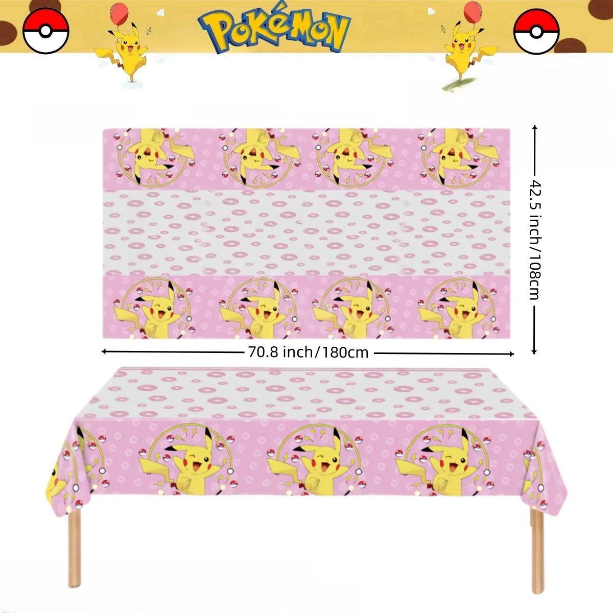 Pikachu Party Tablecloth