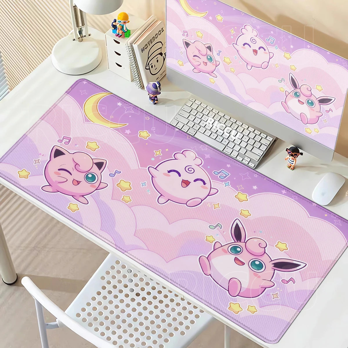 Clefairy & Jigglypuff Desk Mat