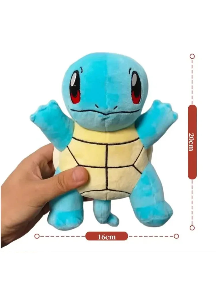 Classic Plush – Pikachu, Charmander & Eevee, 8 in