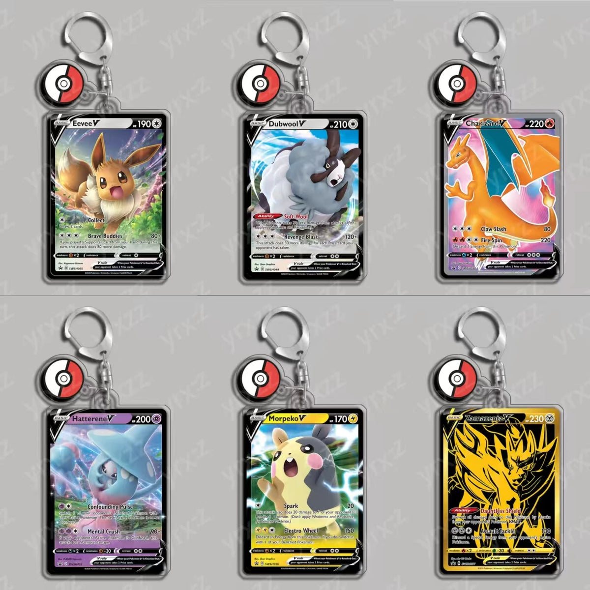Pokémon Acrylic Keychain – Vaporeon, Charizard & More