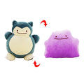 Reversible Ditto / Snorlax Plush Pillow