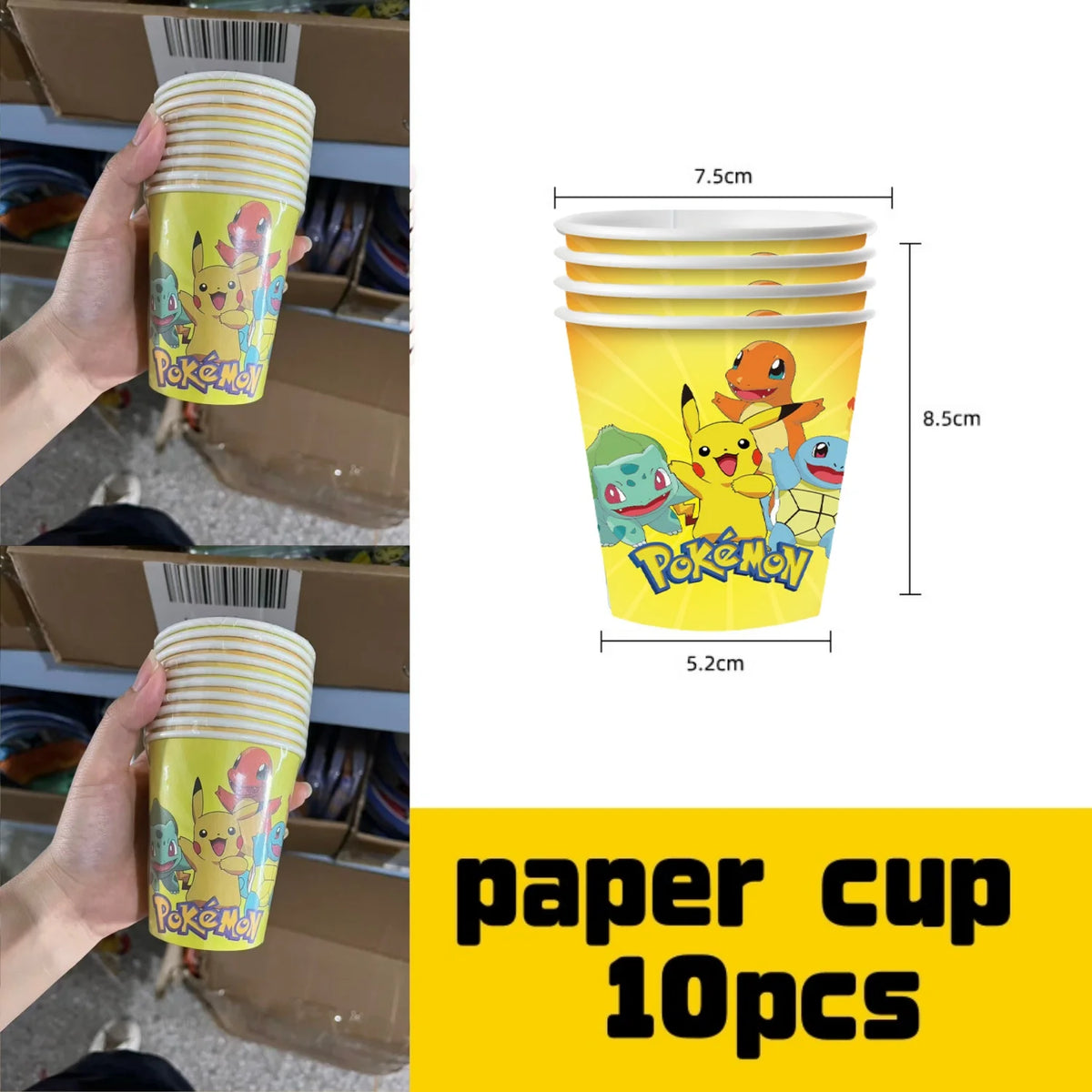 Pikachu Party Pack – Plates, Hats & More