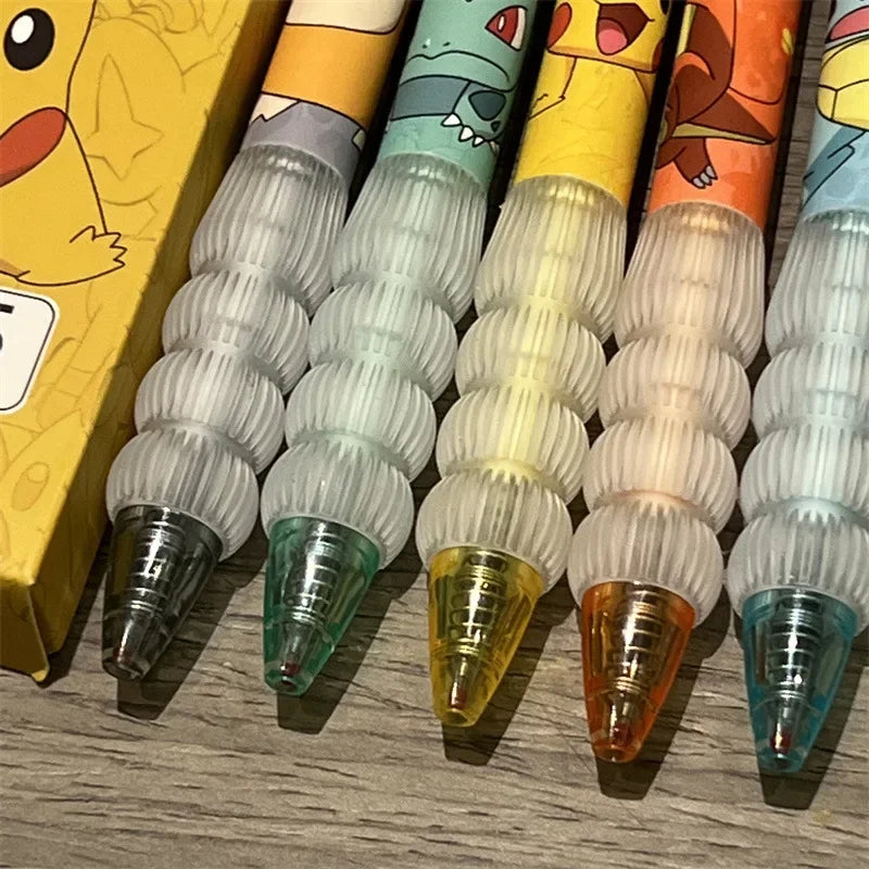 Pikachu Gel Pens – 5 Pack, Assorted