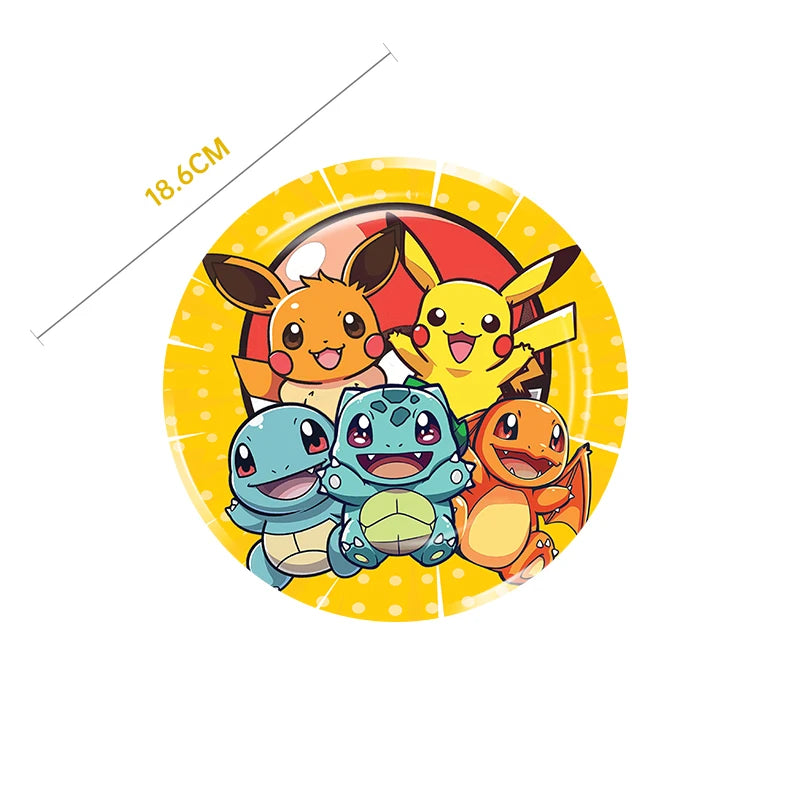 Pikachu Party Plates & Tablecloth