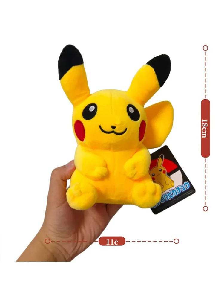 Classic Plush – Pikachu, Charmander & Eevee, 8 in