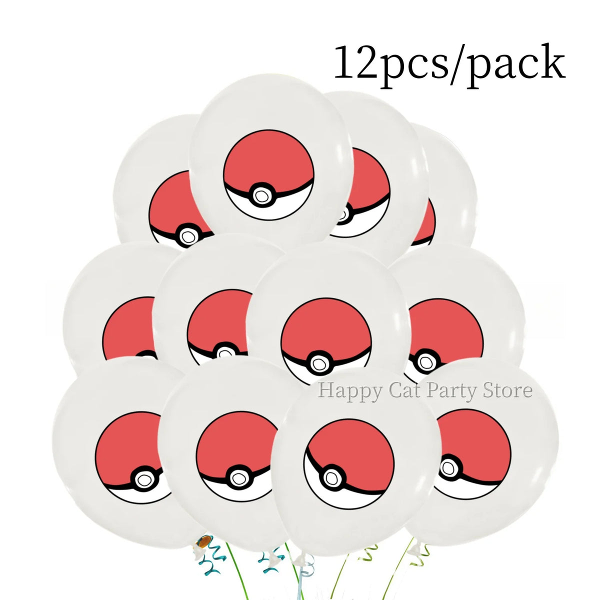 Pikachu & Poké Ball Latex Balloons