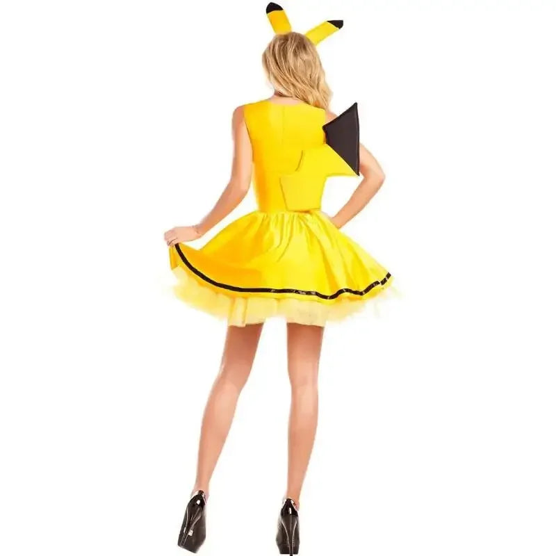 Pikachu Costume Dress with Headband – Adult