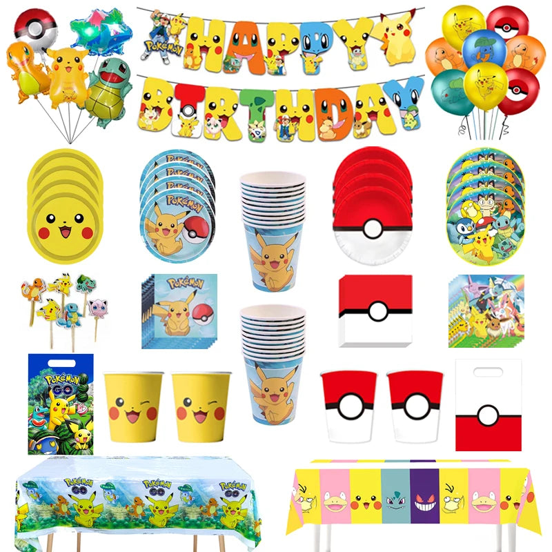Pikachu Party Tableware Pieces