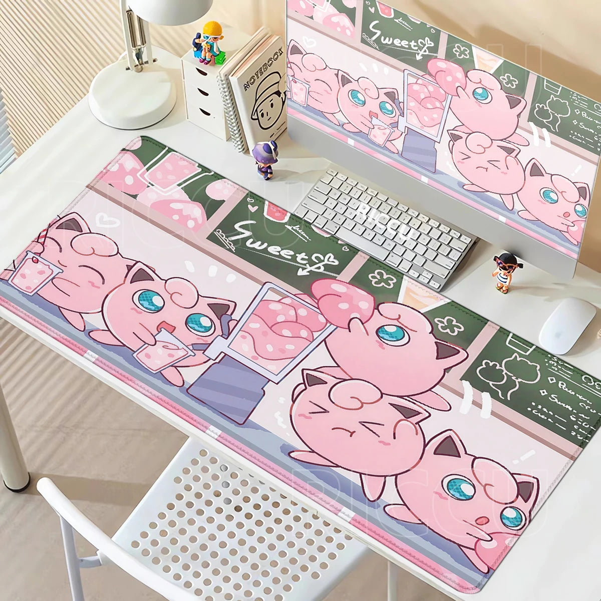 Clefairy & Jigglypuff Desk Mat