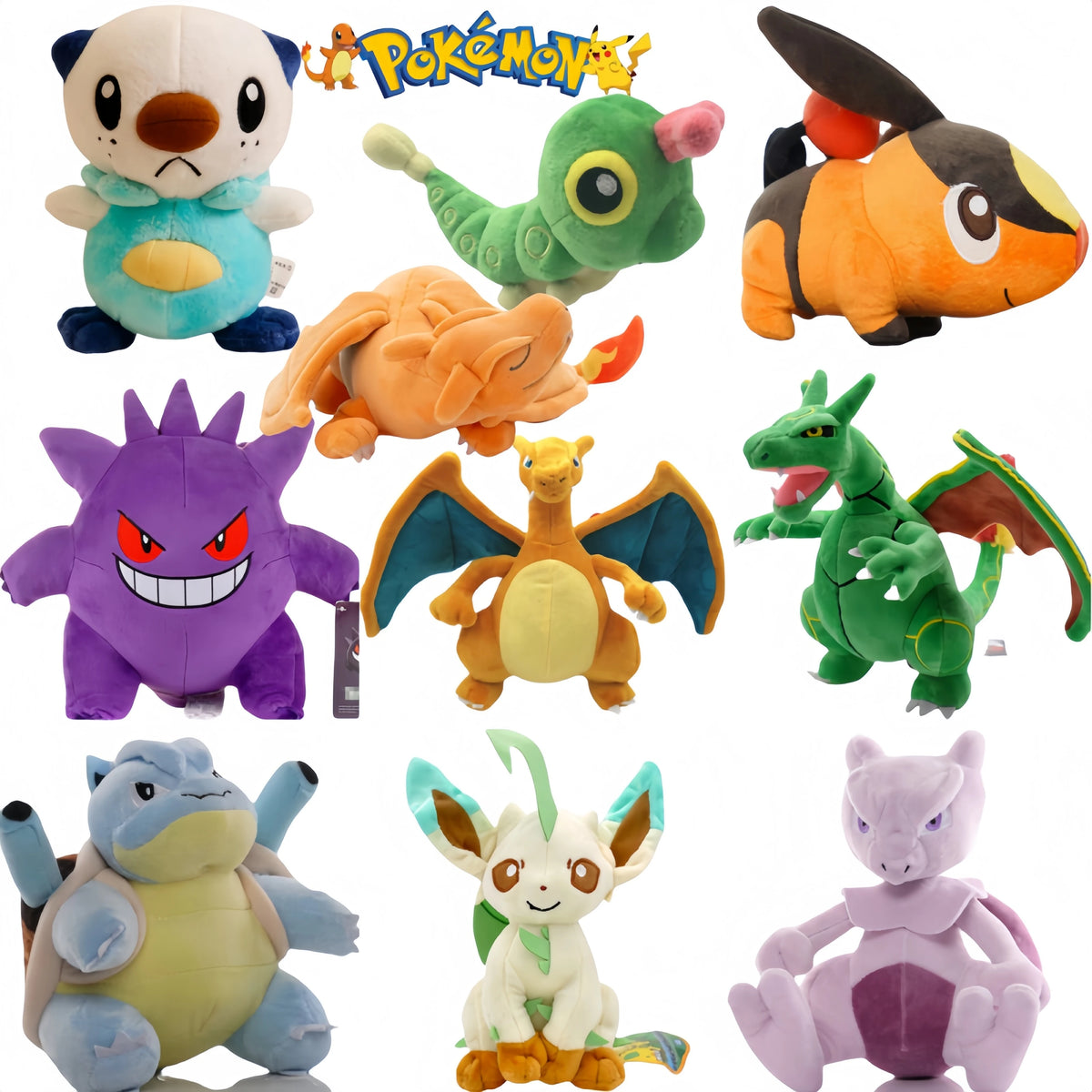 Pokémon Plush – Oshawott, Tepig, Lucario & More