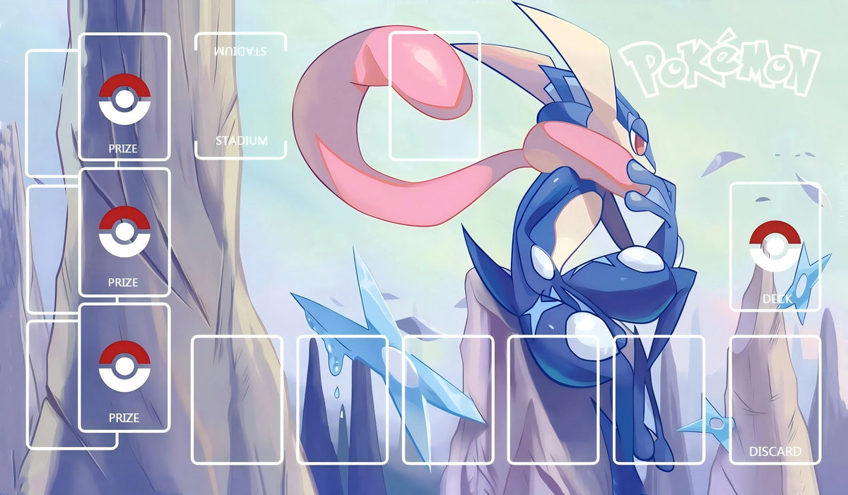 Pikachu, Rayquaza & Greninja Playmat