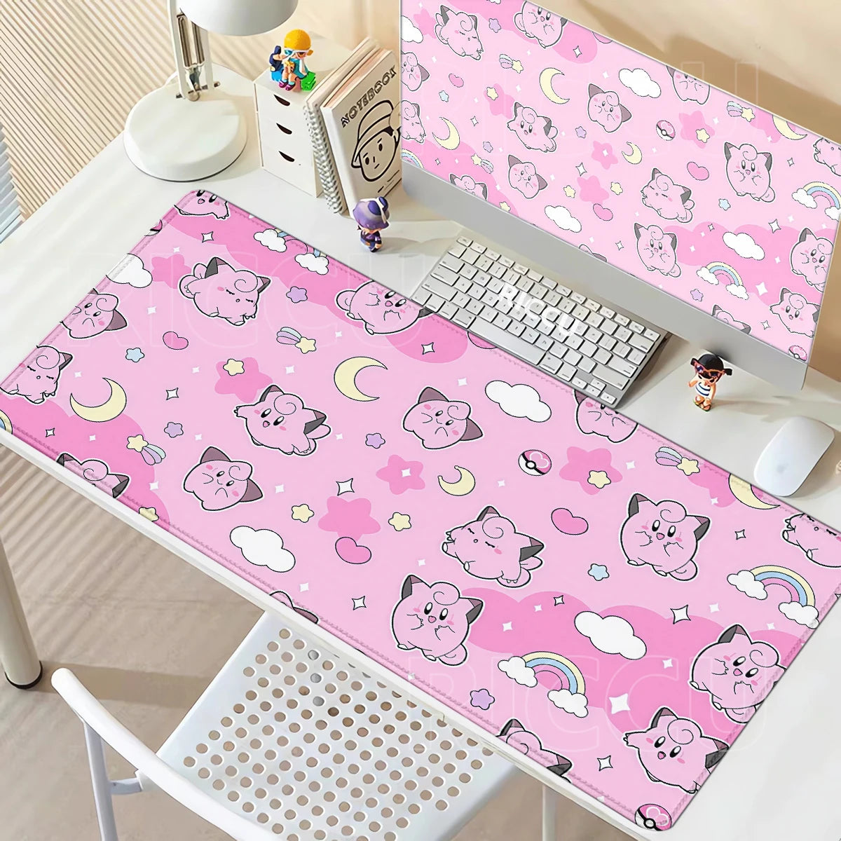 Clefairy & Jigglypuff Desk Mat
