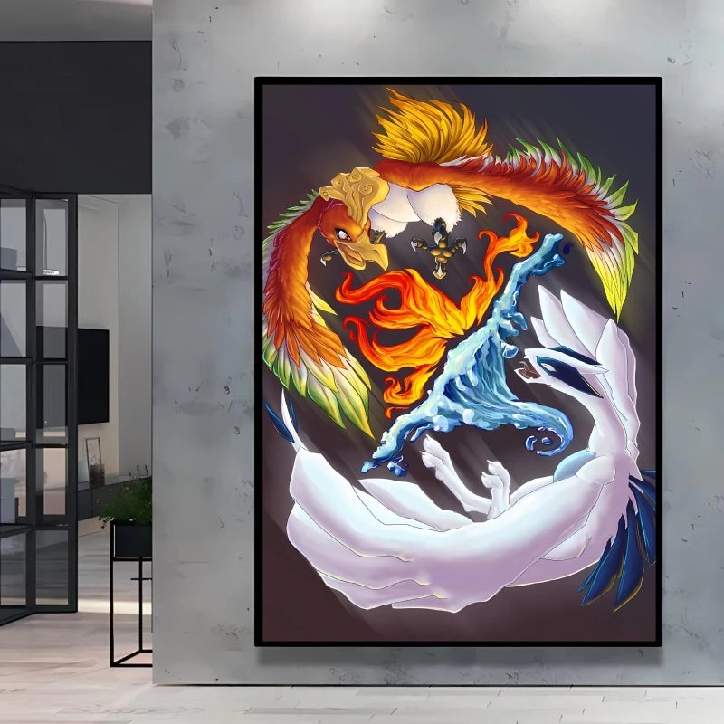 Arceus & Classic Pokémon Canvas Print – Unframed
