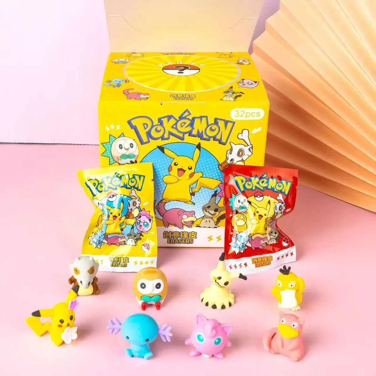 Pikachu Eraser Blind Bags – 8 to 32 Pack