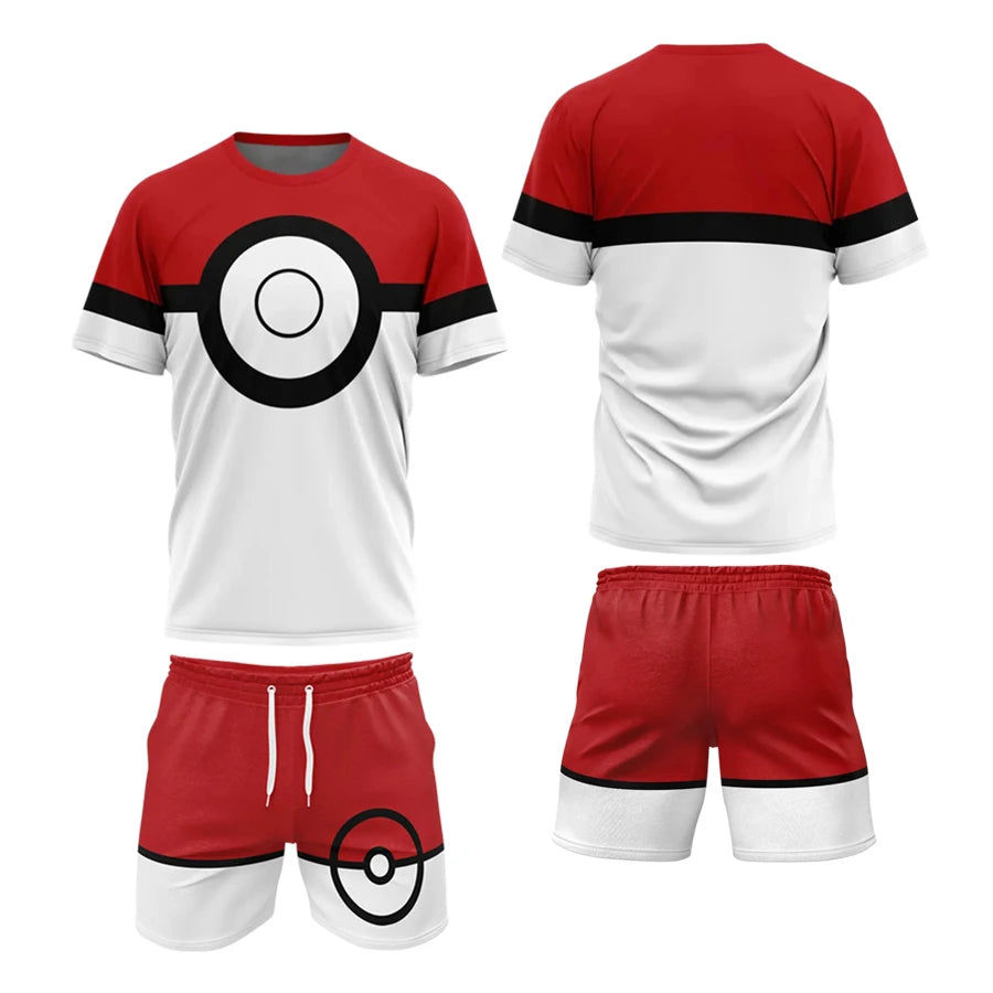 Poké Ball T-Shirt & Shorts Set