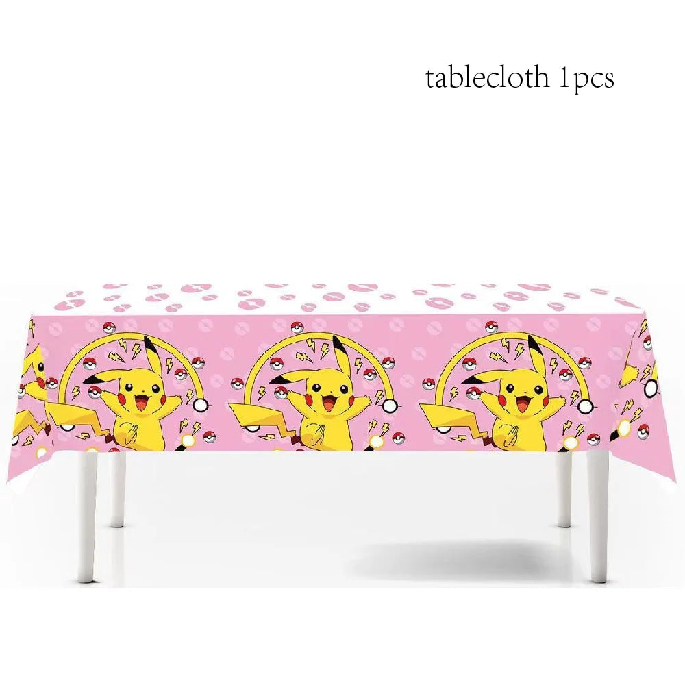 Pink Pikachu Party Tableware Set