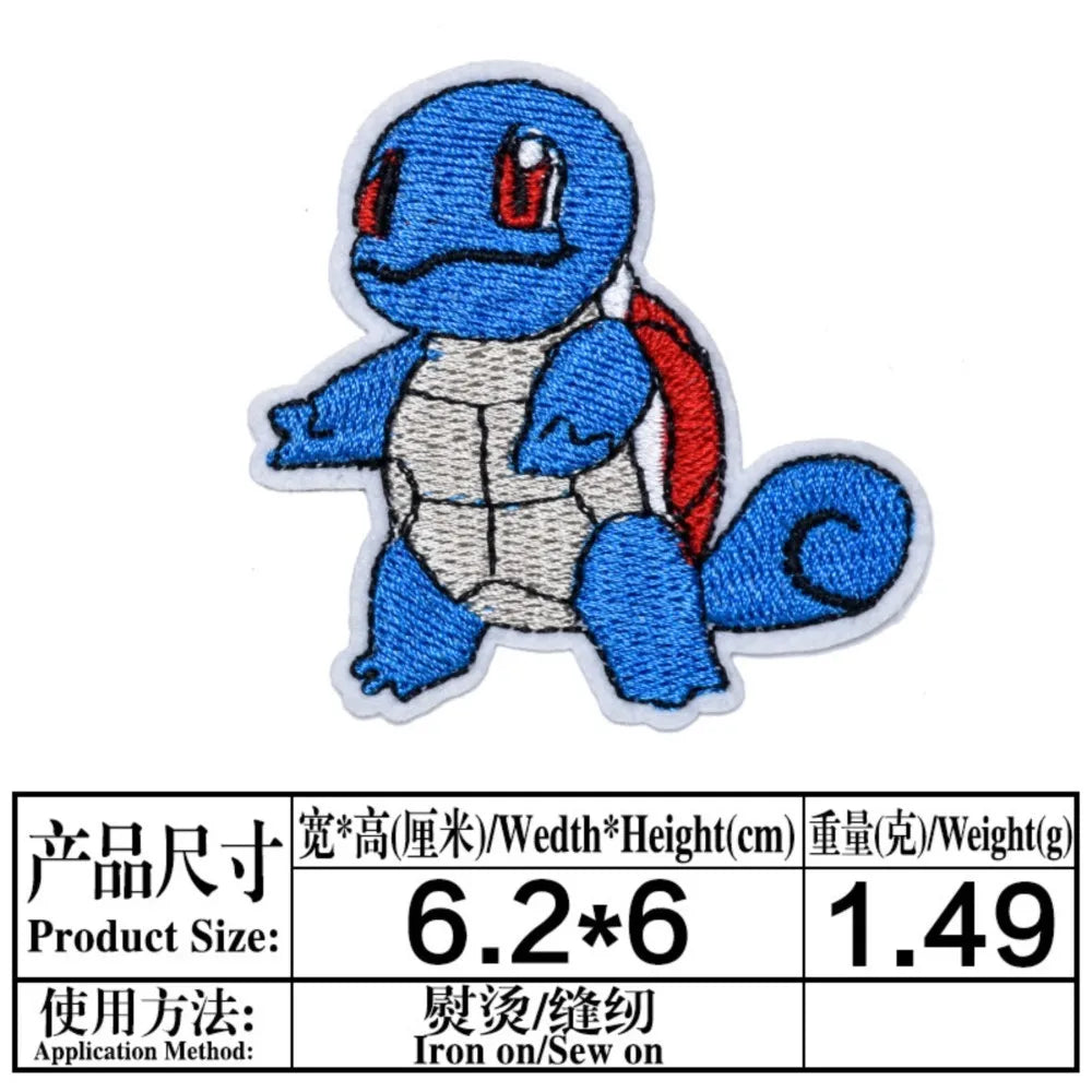 Pokémon Iron-On Patch Set – 16 Pieces