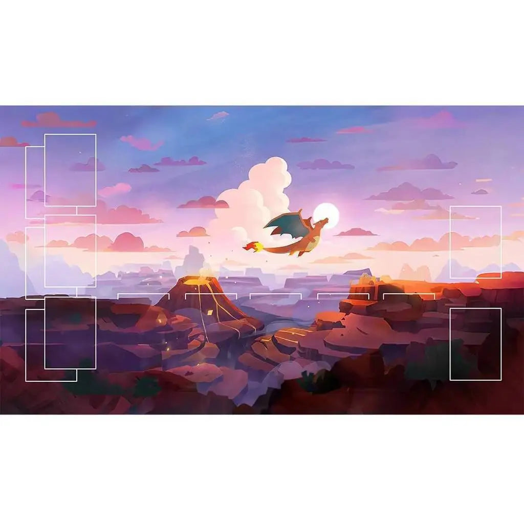 Mega Charizard X & Growlithe Playmat