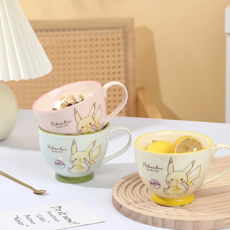 Pikachu Ceramic Breakfast Mug – 450 ml