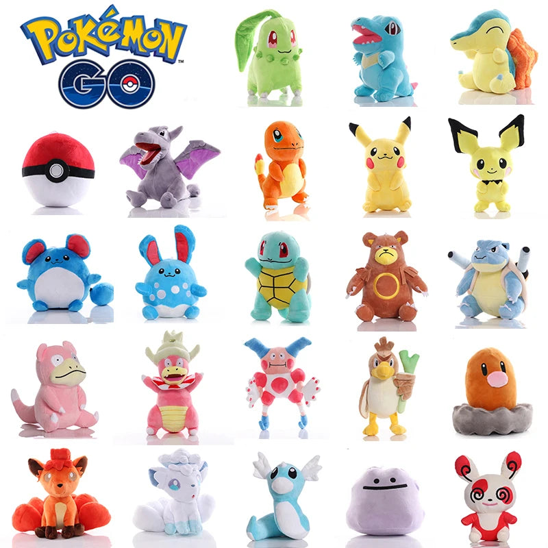 Round Pokémon Plush – 20 cm, 70 Characters