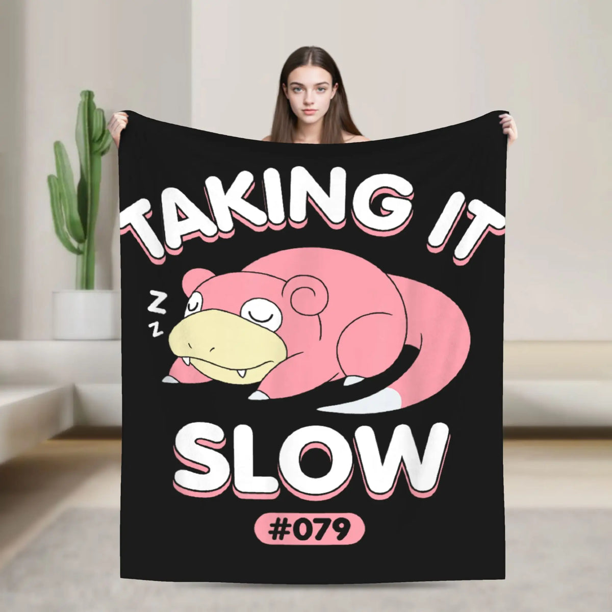Slowpoke Flannel Blanket