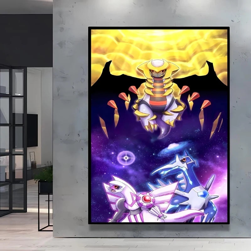 Arceus & Classic Pokémon Canvas Print – Unframed
