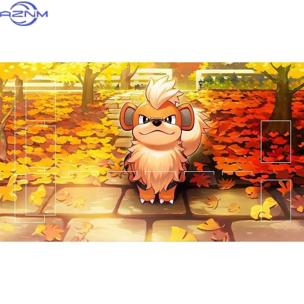 Mega Charizard X & Growlithe Playmat