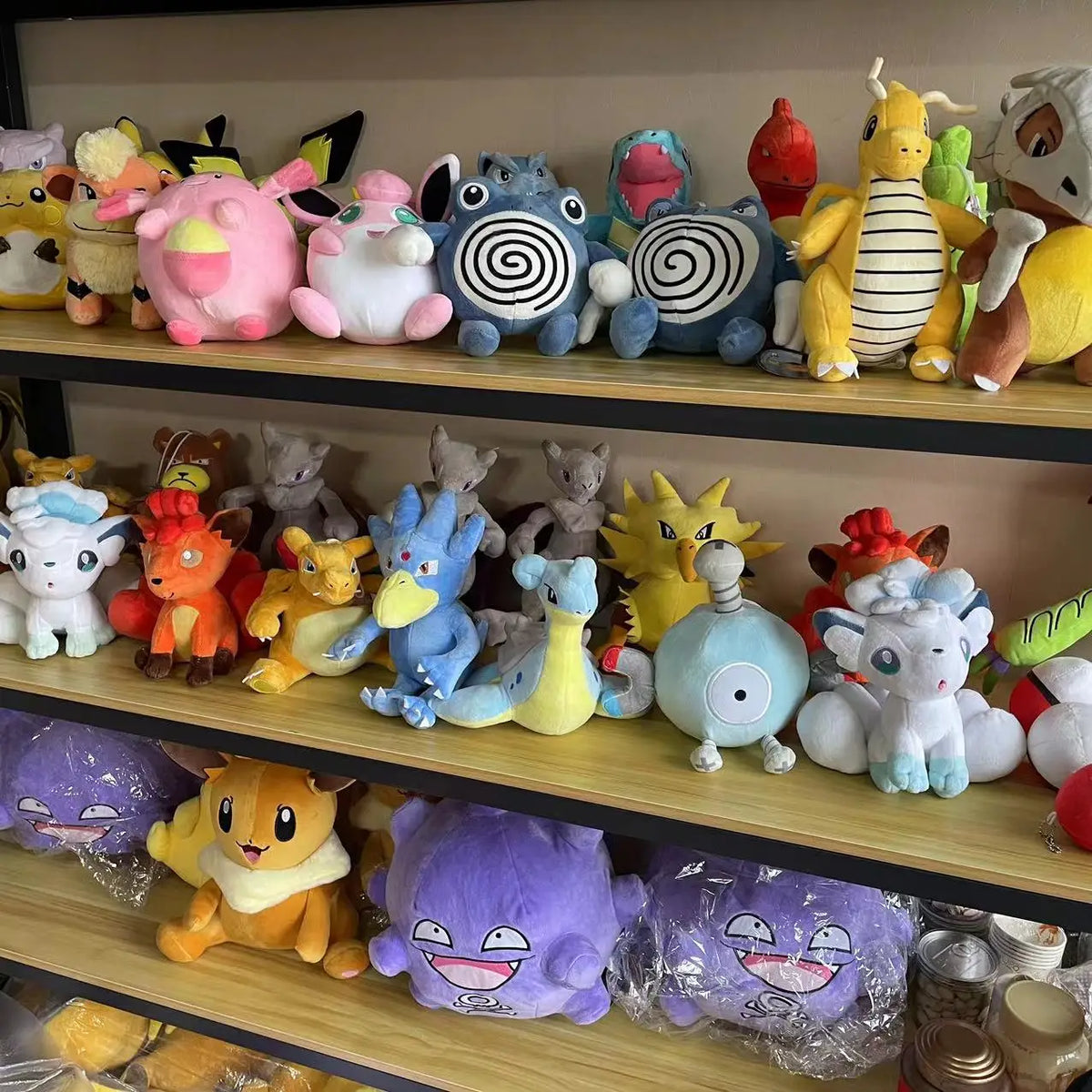 Round Pokémon Plush – 20 cm, 70 Characters
