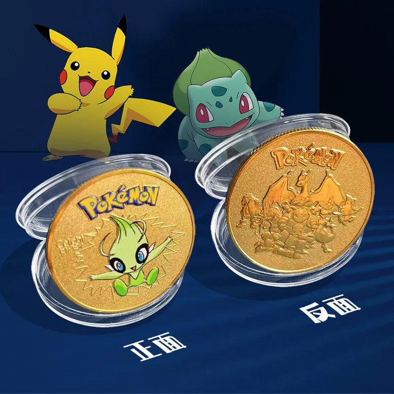 Gold-Plated Pokémon Coins – 7 Designs