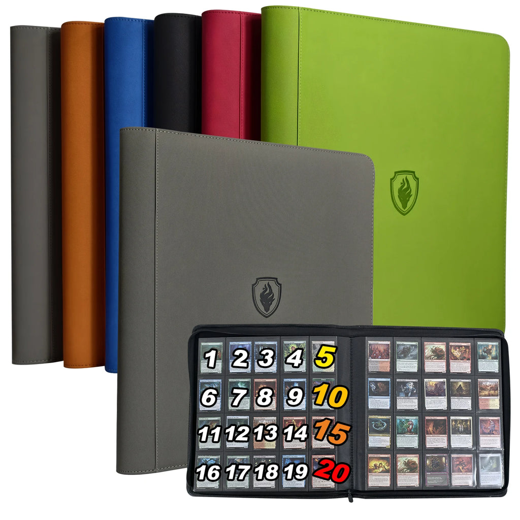 20-Pocket Card Binder – Holds 1,280+ Cards