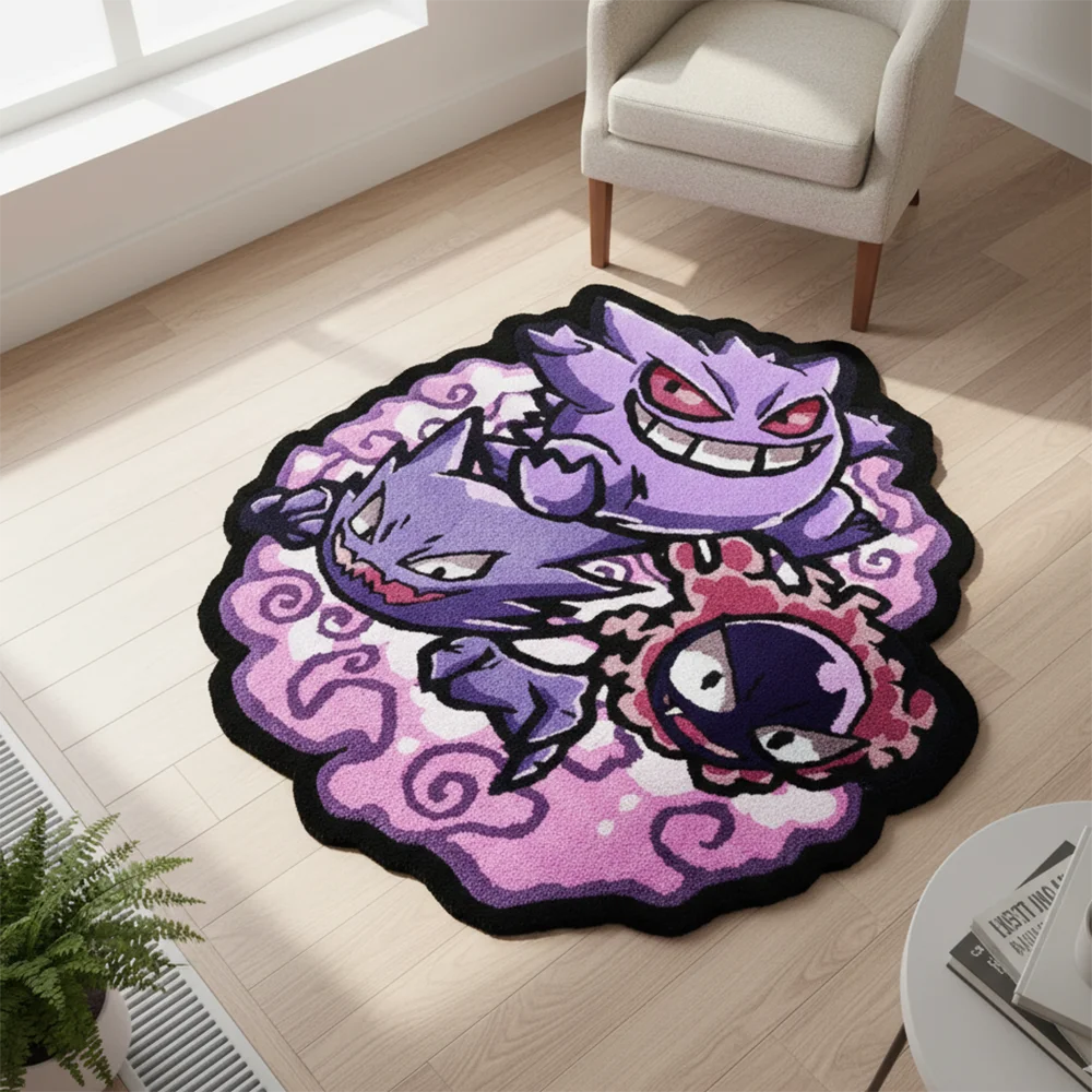 Gengar, Haunter & Gastly Rug