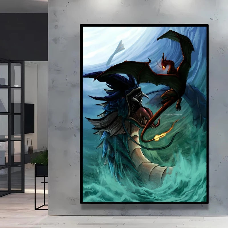 Arceus & Classic Pokémon Canvas Print – Unframed