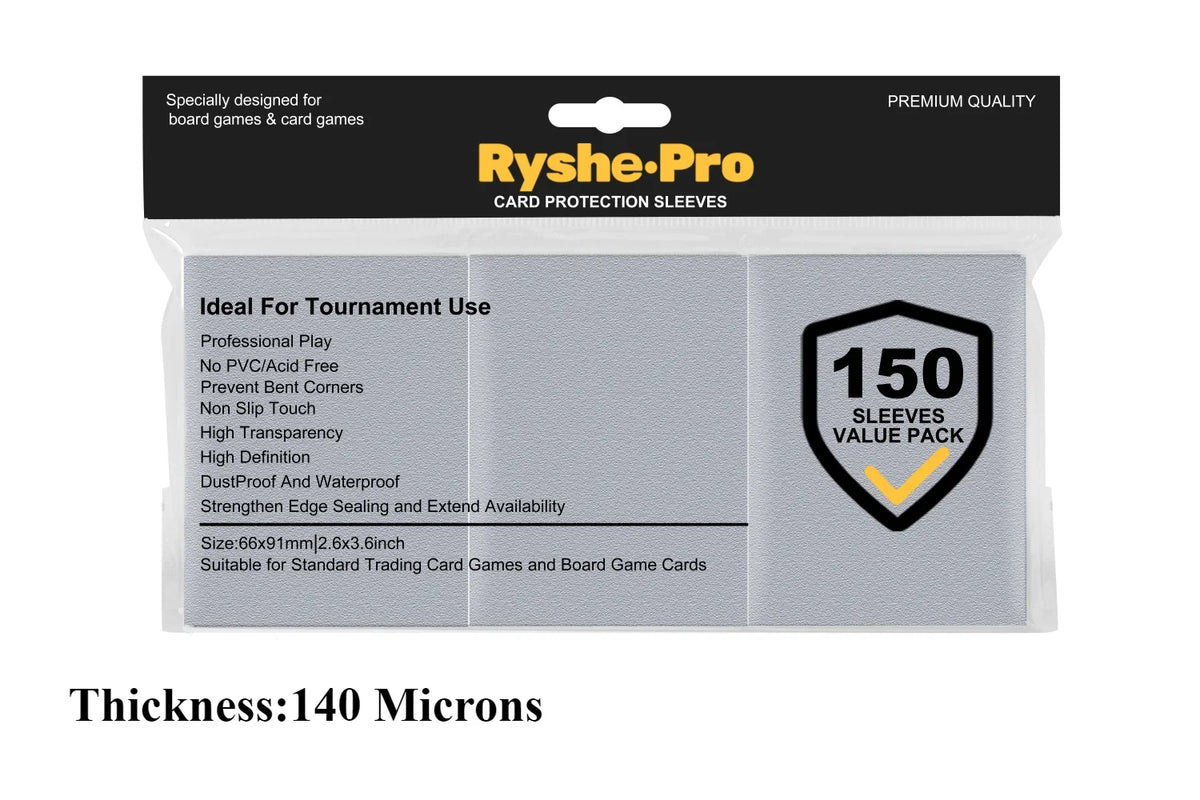 Premium Card Sleeves 66 × 91 mm – 150 Pack
